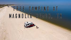 Free Camping at Magnolia Beach, TX